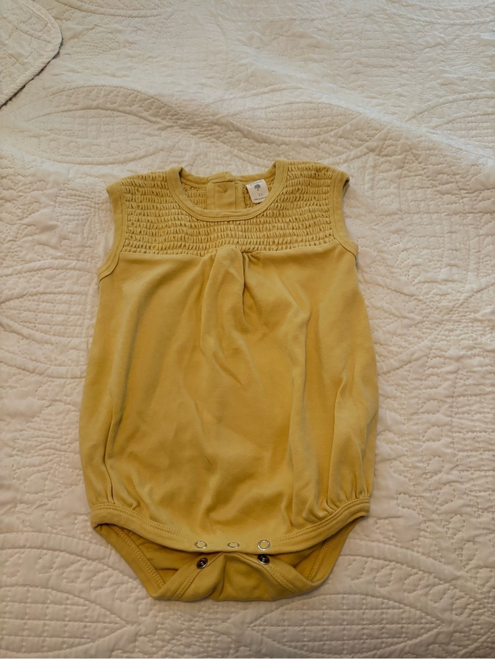 Kate Quinn Smocked Bubble Onesie